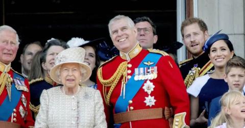 image of prince Andrew and the queen