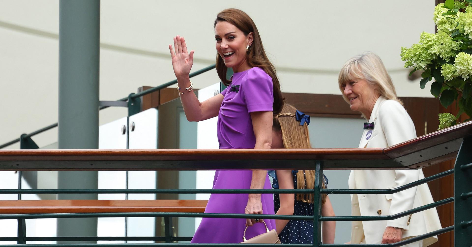 kate middleton attends wimbleton princess charlotte