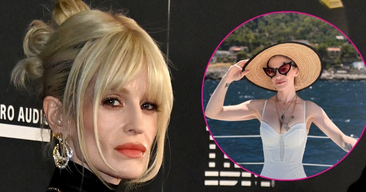 kelly osbourne figure hugging swimsuit photos