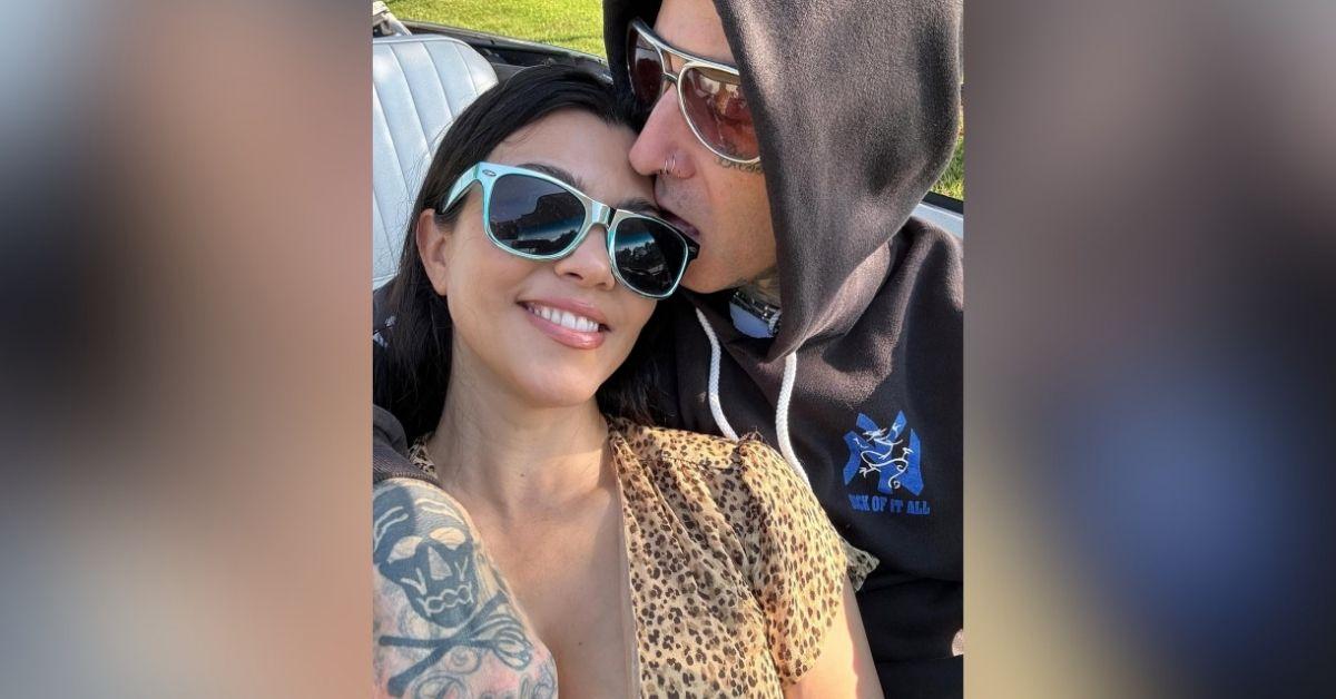 image of Kourtney Kardashian has previously said she doesn’t mind her husband’s attention to her feet.