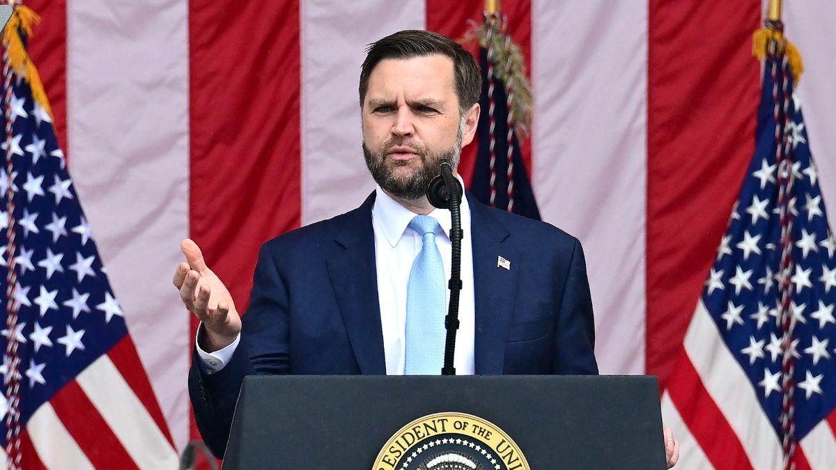 image of J.D. Vance and his book tour became the focus of several edited press briefing jokes.