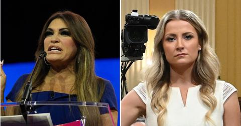 split image of Kimberly Guilfoyle and Sarah Matthews