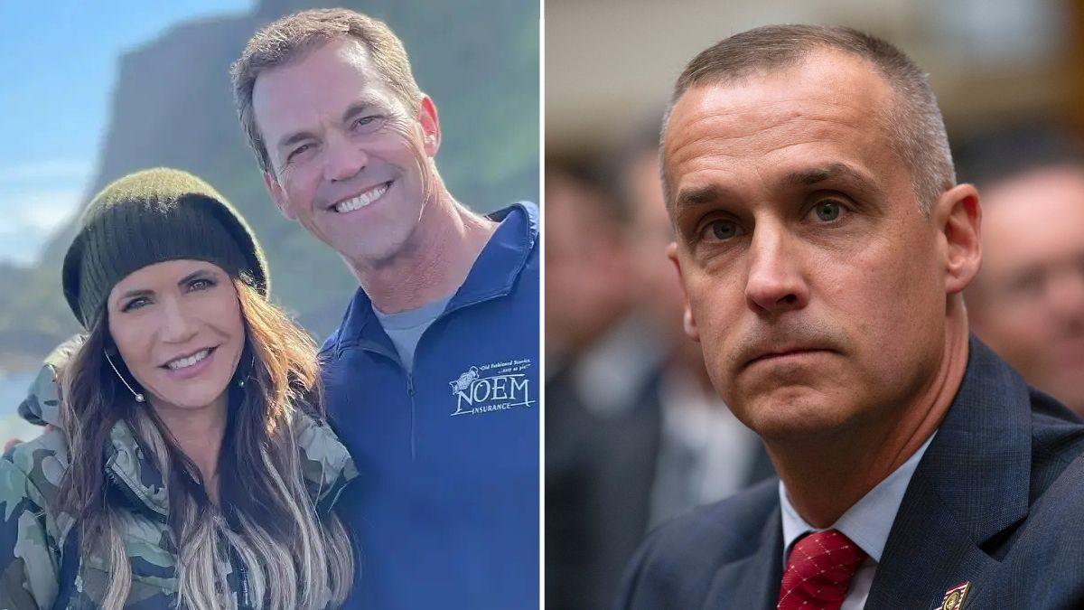 Photo of Kristi Noem, Bryan Noem and Corey Lewandowski