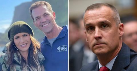 Photo of Kristi Noem, Bryan Noem and Corey Lewandowski