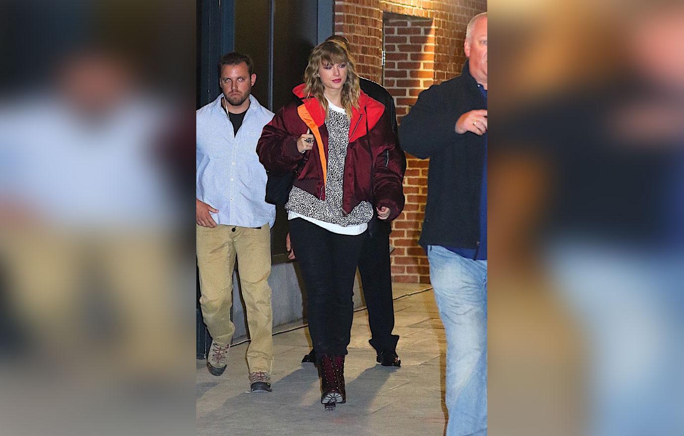 Taylor Swift seen leaving secret performance in NYC