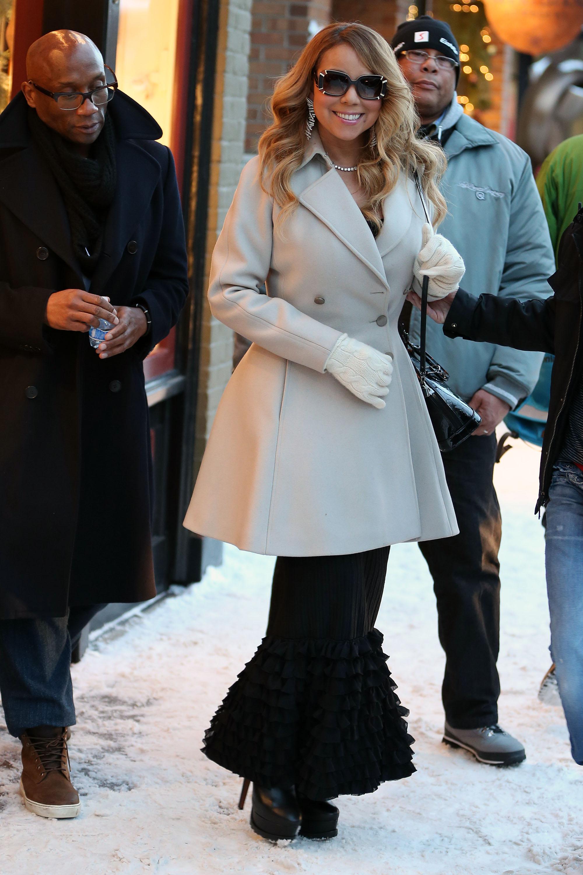 Mariah Carey is seen out in Aspen, Colorado