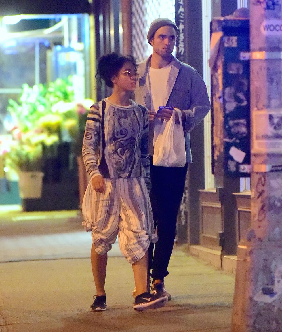 EXCLUSIVE: Robert Pattinson and FKA Twigs have a romantic dinner in Little Italy