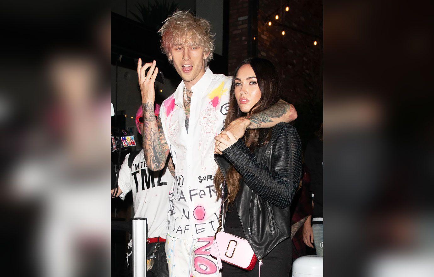 travis barker pushed machine gun kelly get sober megan fox