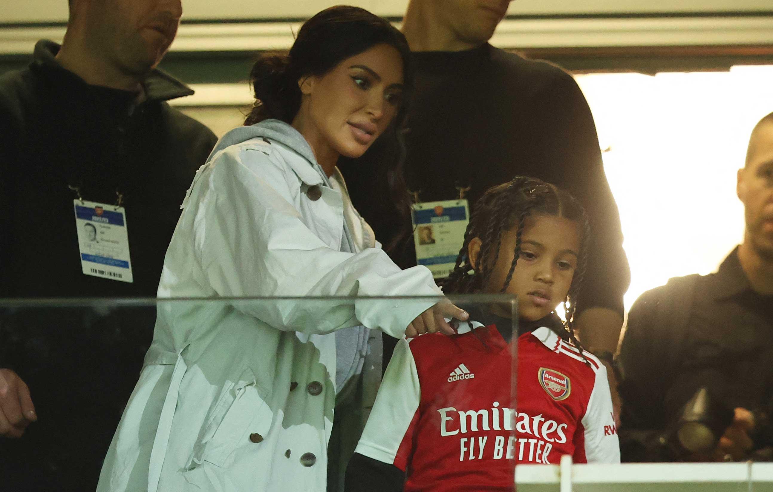 arsenal v sporting lisbon kim kardashian saint