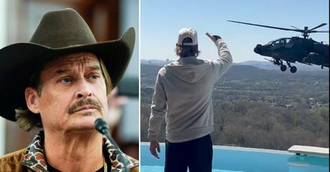 split of Kid Rock and helicopter.