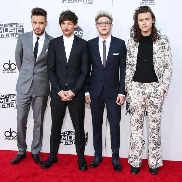 One Direction arrive at the 2015 American Music Awards