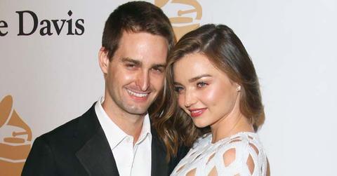 Miranda Kerr and Evan Spiegel at The 2016 Pre GRAMMY Gala Clive Davis Party in LA