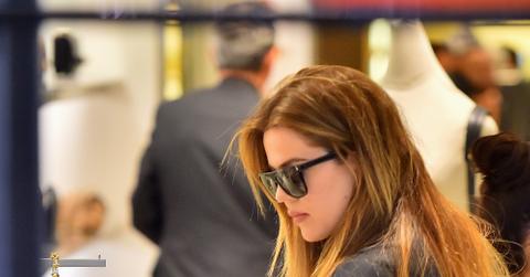 Khloe Kardashian shops for a fur purse at Saks Fifth Avenue in Beverly Hills