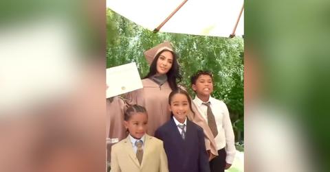 photo of Kim Kardashian and kids.