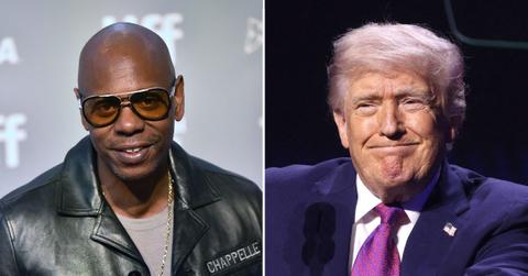Photo of Dave Chappelle and Donald Trump.