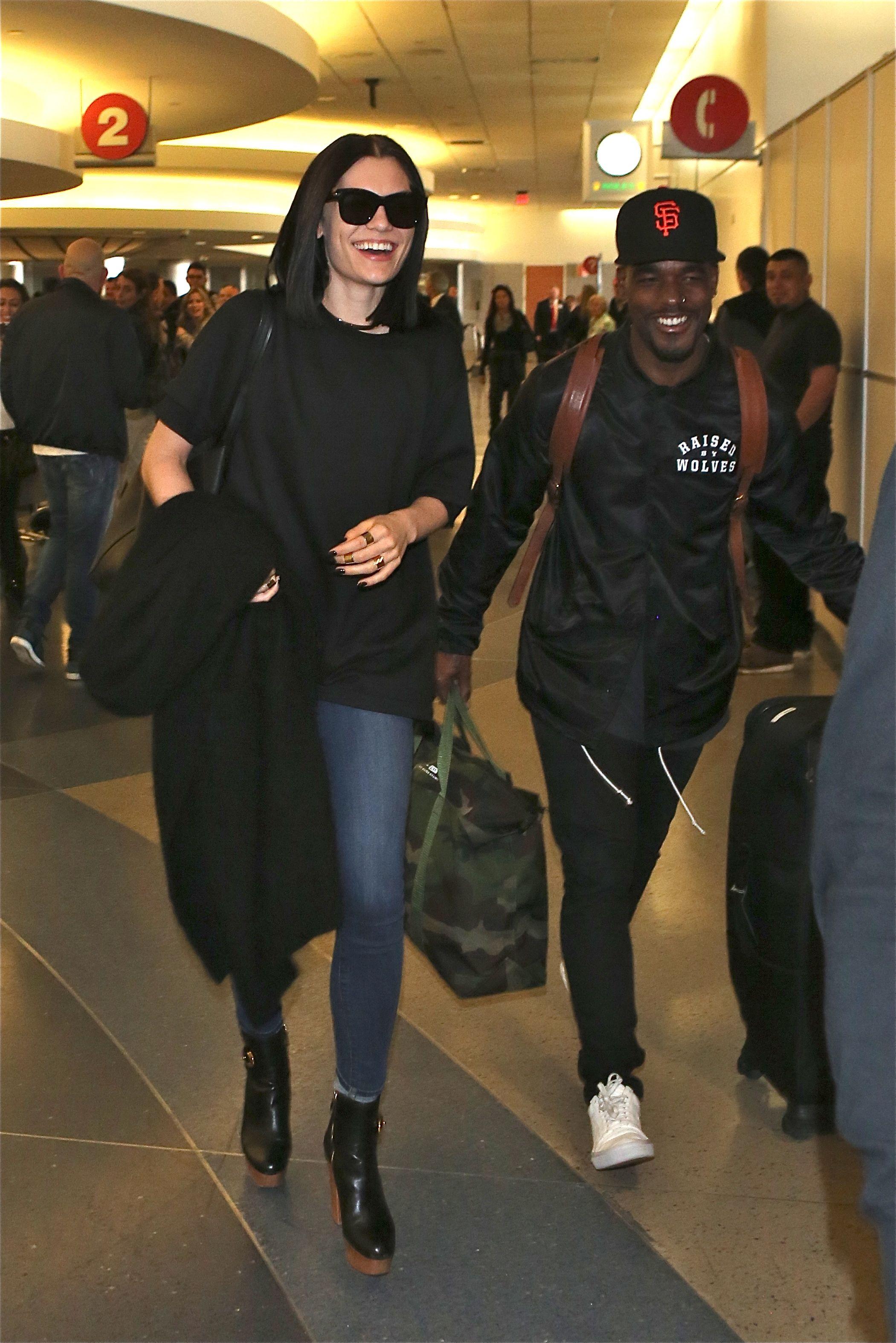 Jessie J arrives at LAX in Los Angeles with her boyfriend