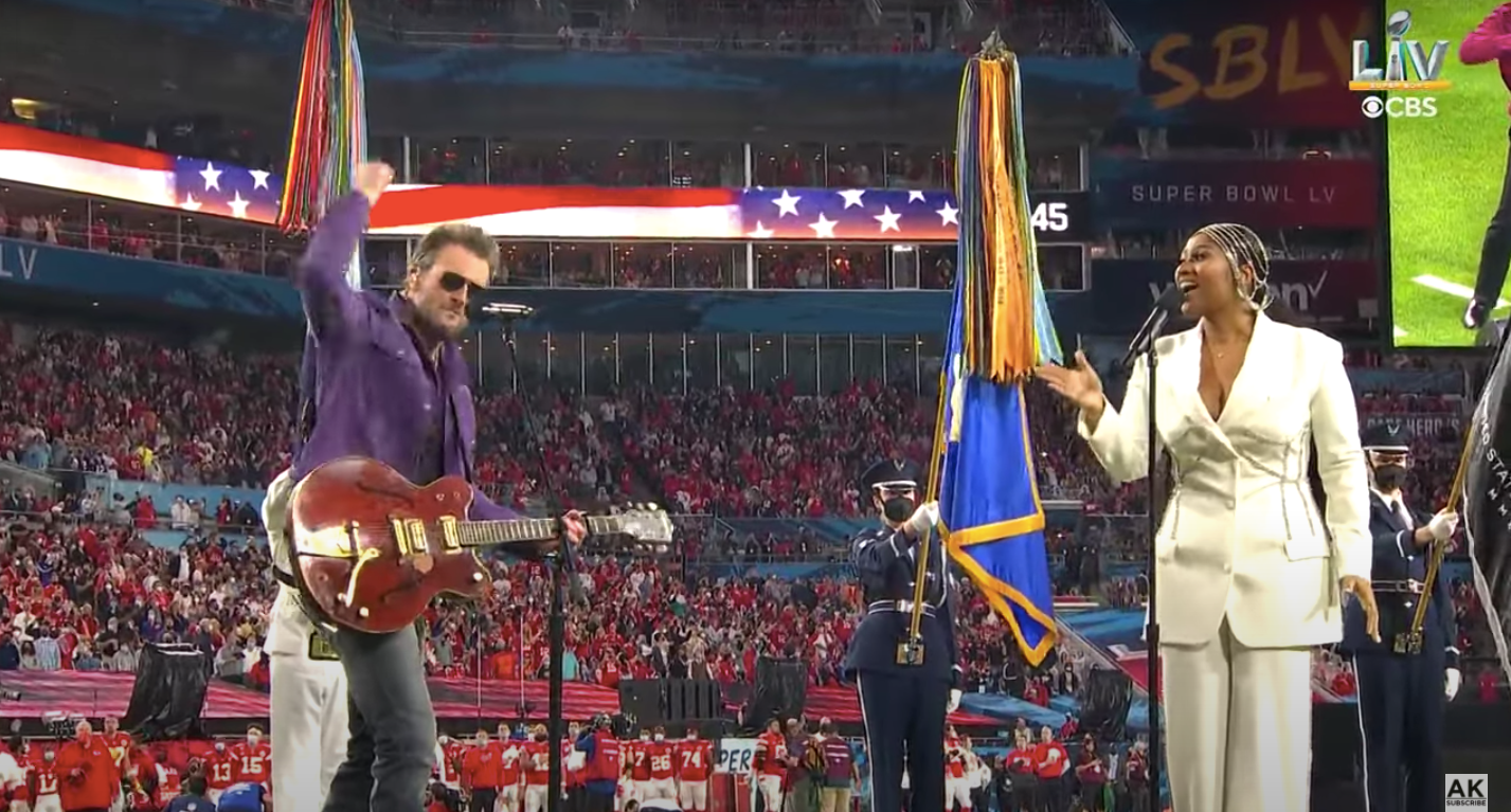 Jazmine Sullivan & Eric Churrch's National Anthem at Super Bowl