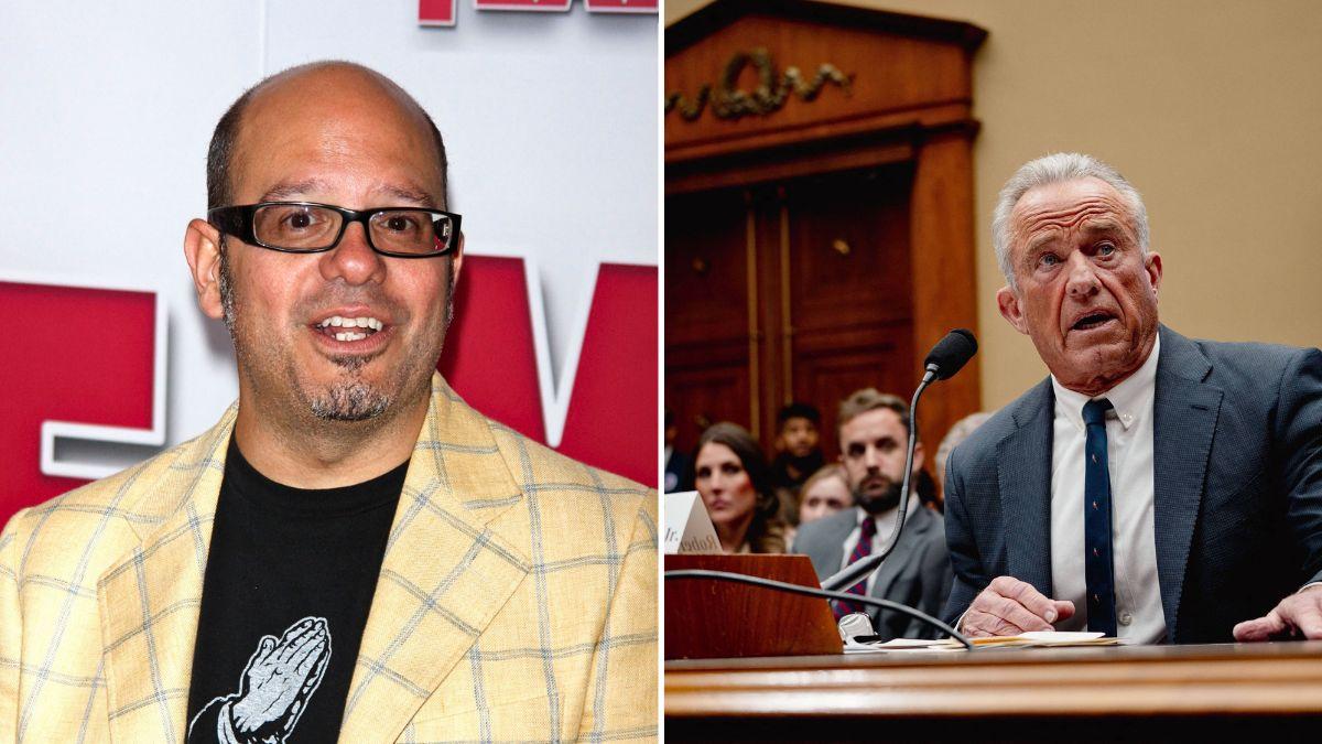 Image of 'I think a guy who works out in his jeans is weird,' David Cross mocked of RFK Jr.