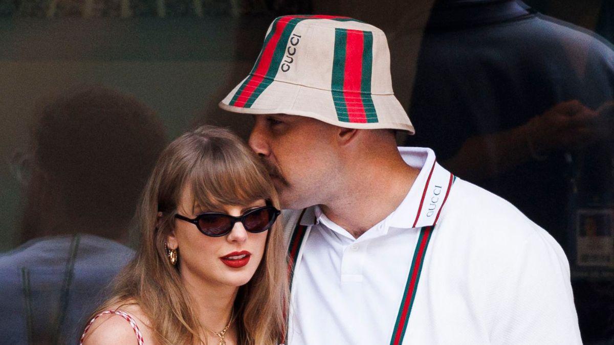 Image of Taylor Swift and Travis Kelce said 'I do' at Madison Square Garden.