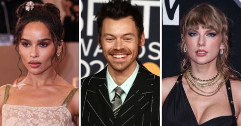 zoe kravitz taylor swift wedding without harry styles