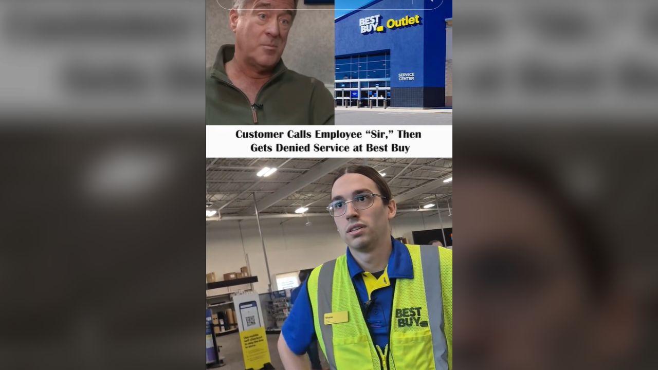 Image of TikTok users debated the reported refusal of service and the company's alleged response to the complaint.