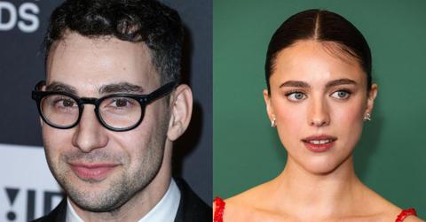 Split image of Jack Antonoff and Margaret Qualley.