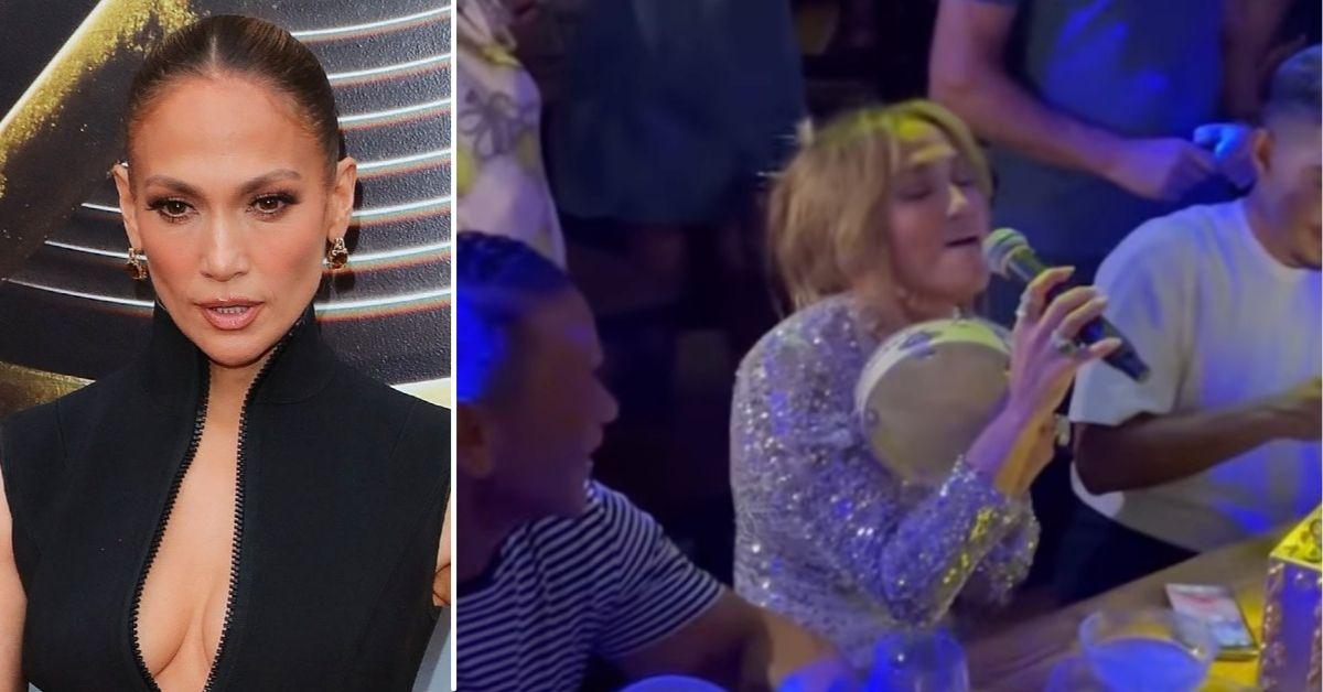 Jennifer Lopez Stuns In Impromptu Performance At Restaurant In Italy