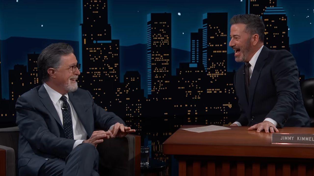 Image of He celebrated seven Emmy wins for ‘The Late Show’s’ final season.