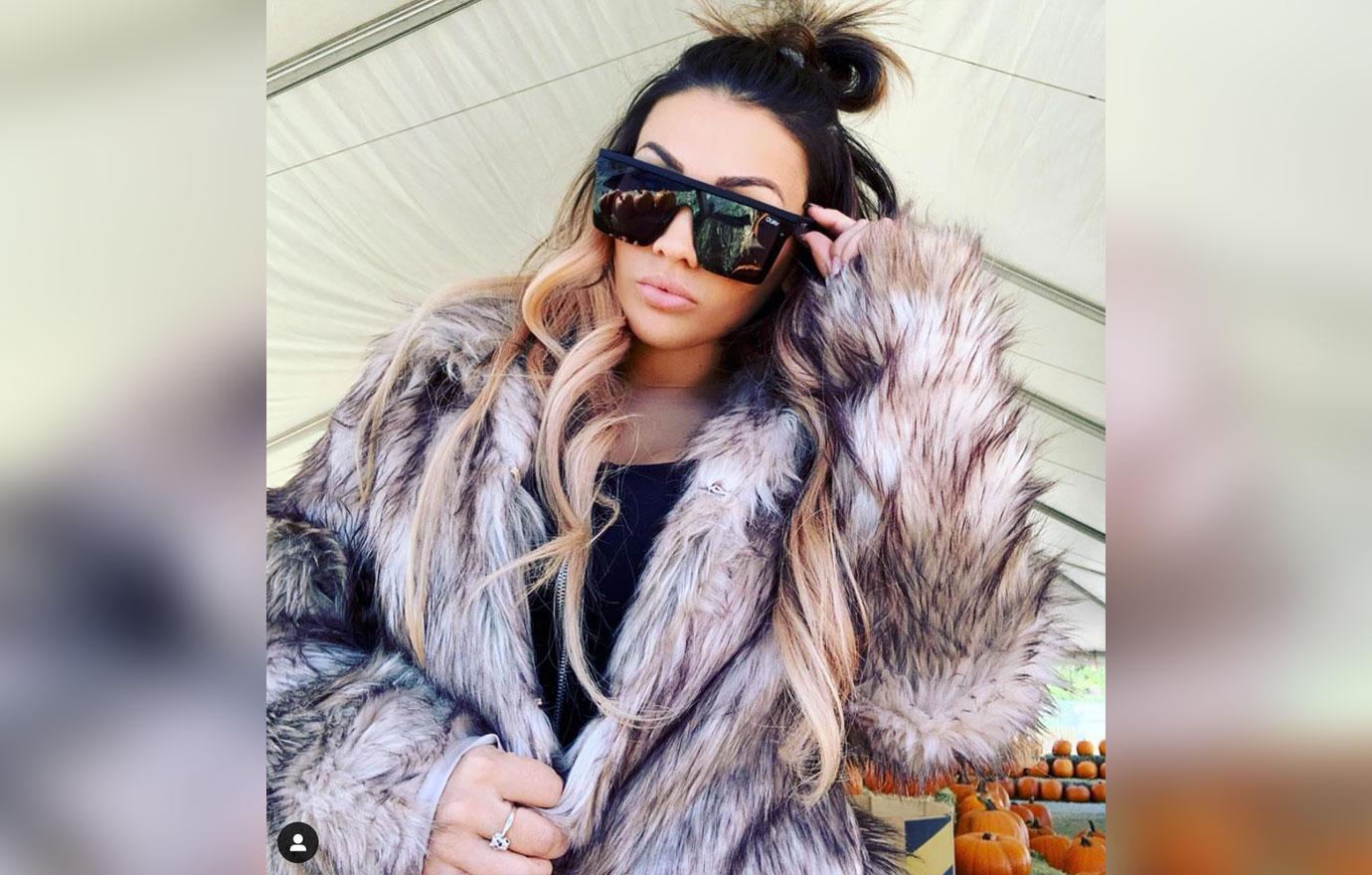 Jen Harley In Fur Coat Ronnie Ortiz-Magro