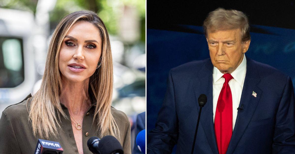 Composite photo of Lara Trump and Donald Trump