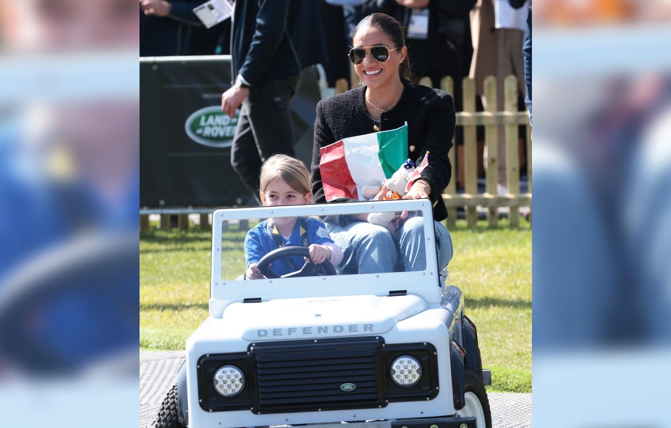 prince harry meghan race kiddie cars invictus games