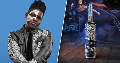 Beyonce Lemonade Artist Laolu Senbanjo Belvedere Bottle RED