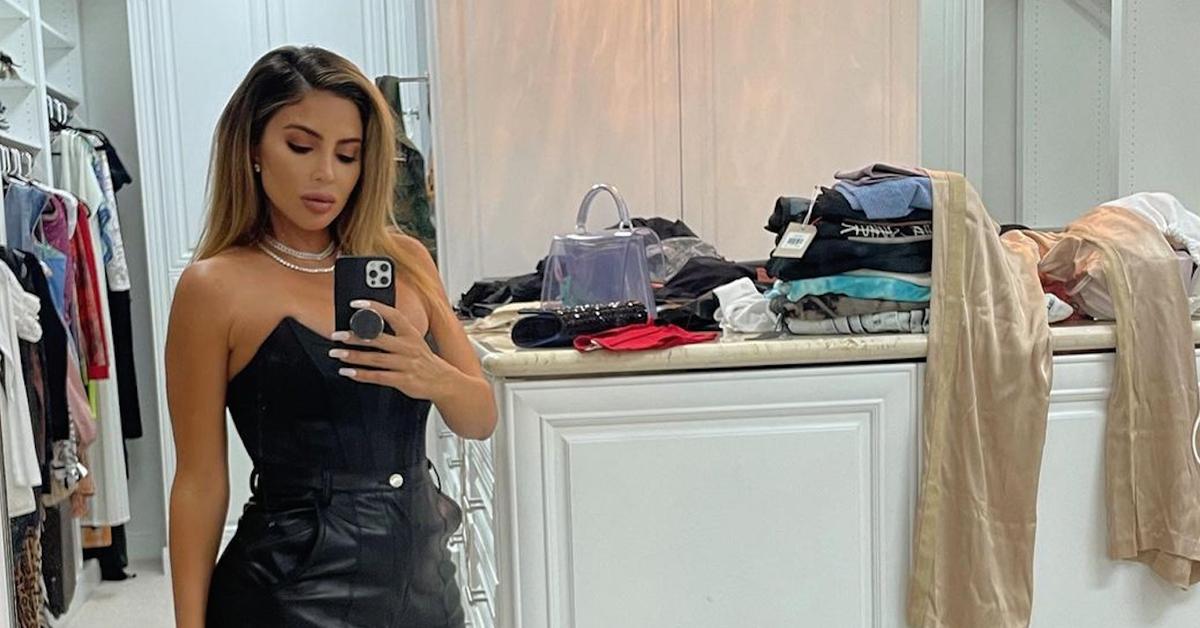 Larsa Pippen Shows Her Curves in All Black Leather Look By White Fox