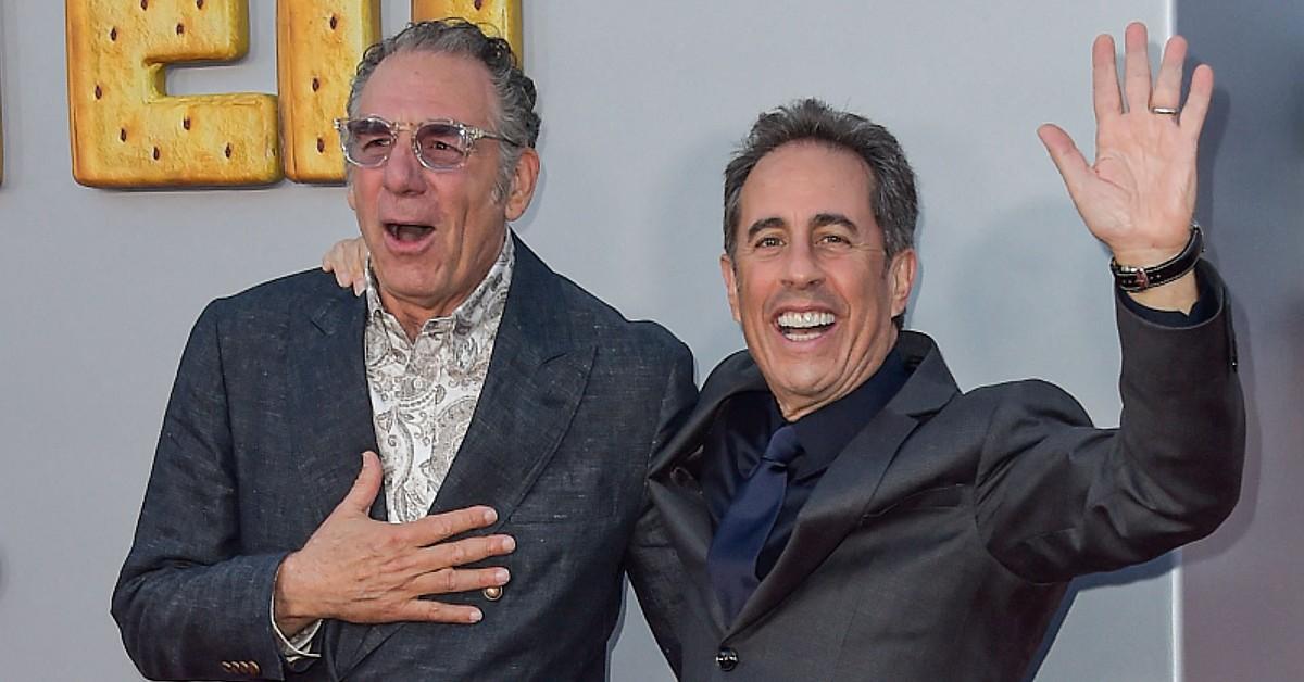 michael richards reunites jerry seinfeld rare appearance photos pp