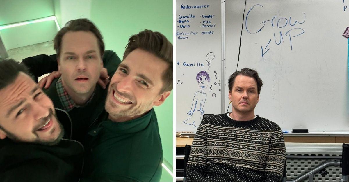 image of Filming with Andrew Walker and Paul Campbell made Tyler Hynes feel nostalgic for his childhood friends.