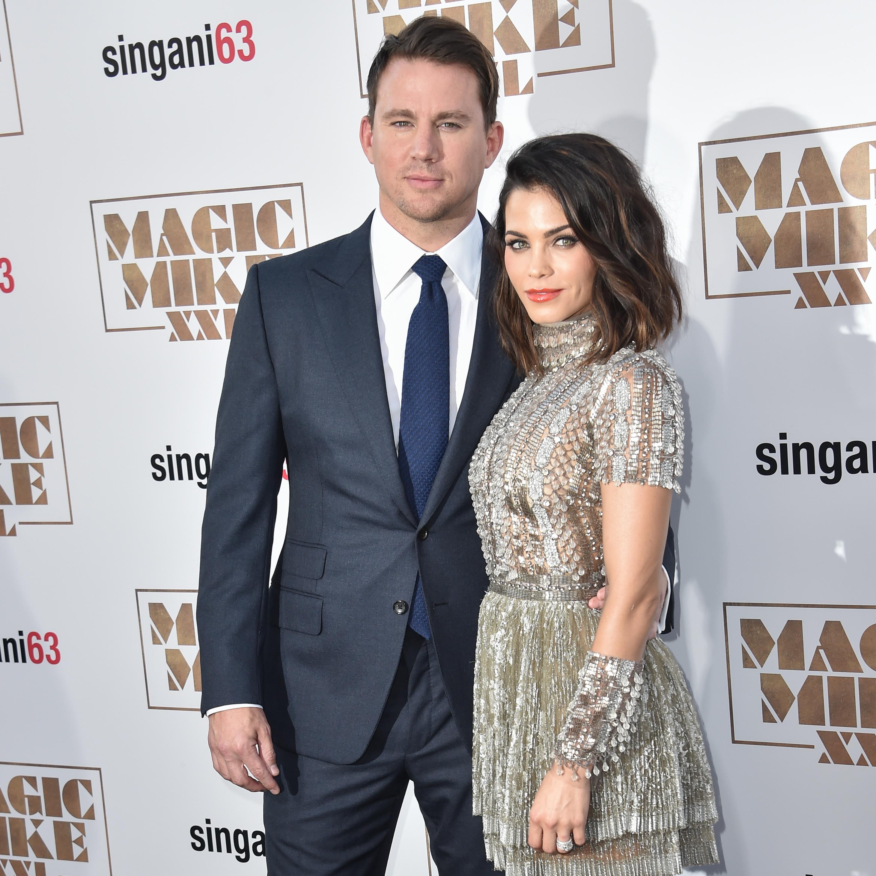 Channing Tatum and Jenna Dewan arrive at the Los Angeles premiere of &#8220;Magic Mike XXL&#8221; at the TCL Chinese Theatre in Hollywood