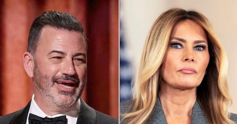 split of Jimmy Kimmel, Melania Trump.