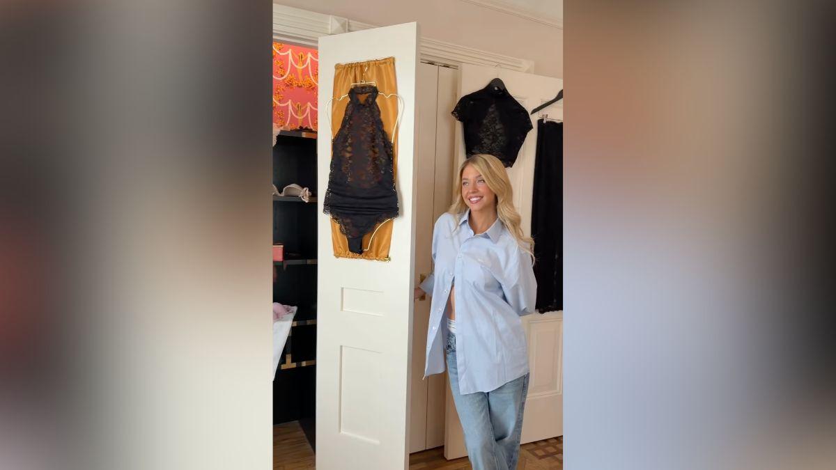 Image of Sydney Sweeney frequently flaunts her body online.