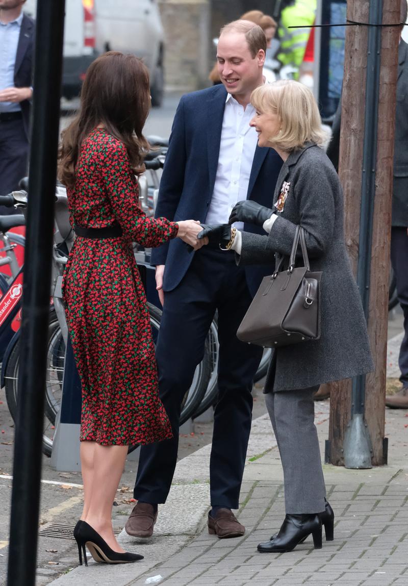 Kate Middleton, Prince William and Harry arrive at Harrow Club in west London.