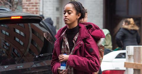 Malia Obama Arriving At The Weinstein Company Office In NY