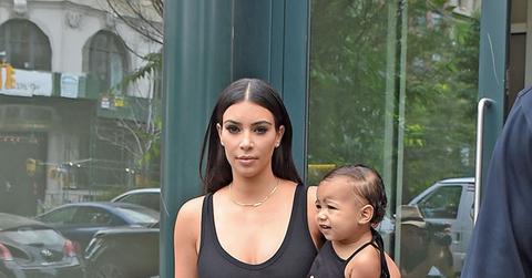 Kim kardashian north west black dress