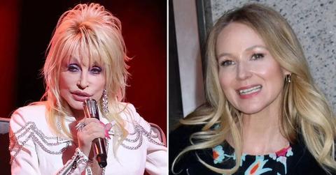 Split photo of Dolly Parton & Jewel