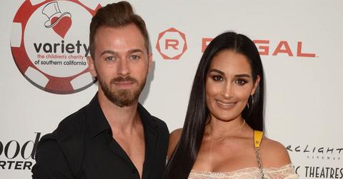 Artem Chigvintsev And Nikki Bella On Red Carpet