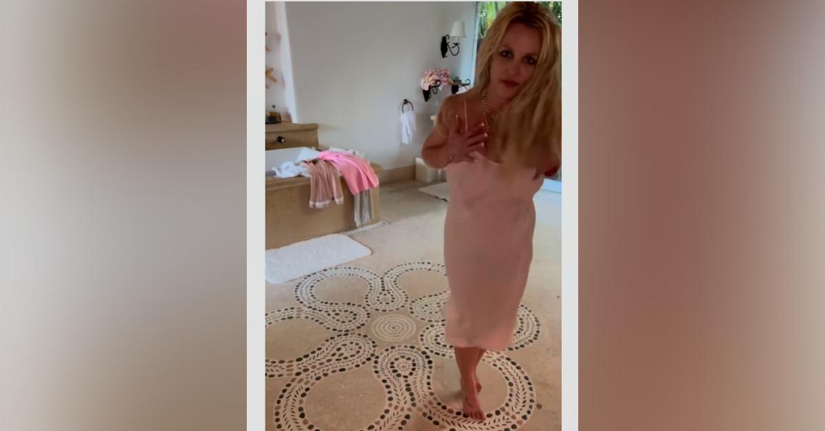 britney spears dances stained dress watch