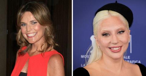 Split photo of Savannah Guthrie and Lady Gaga