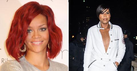 Split photo of Rihanna and EJ Johnson