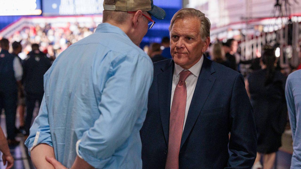 Photo of Mike Rogers was all for ICE at the debate.