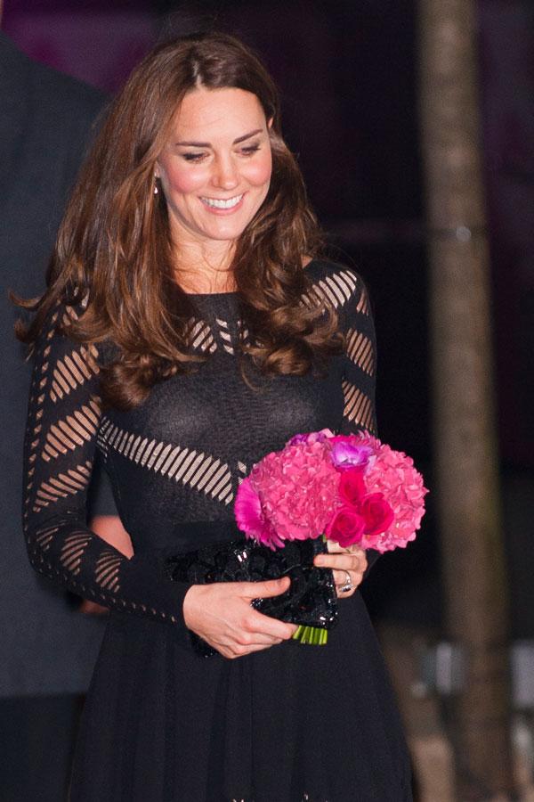 Kate middleton black dress hairstyle