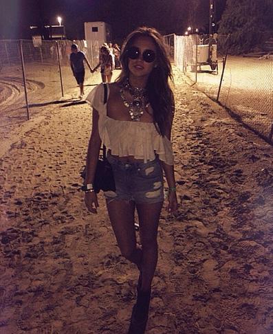 Shay Mitchell Coachella Shorts