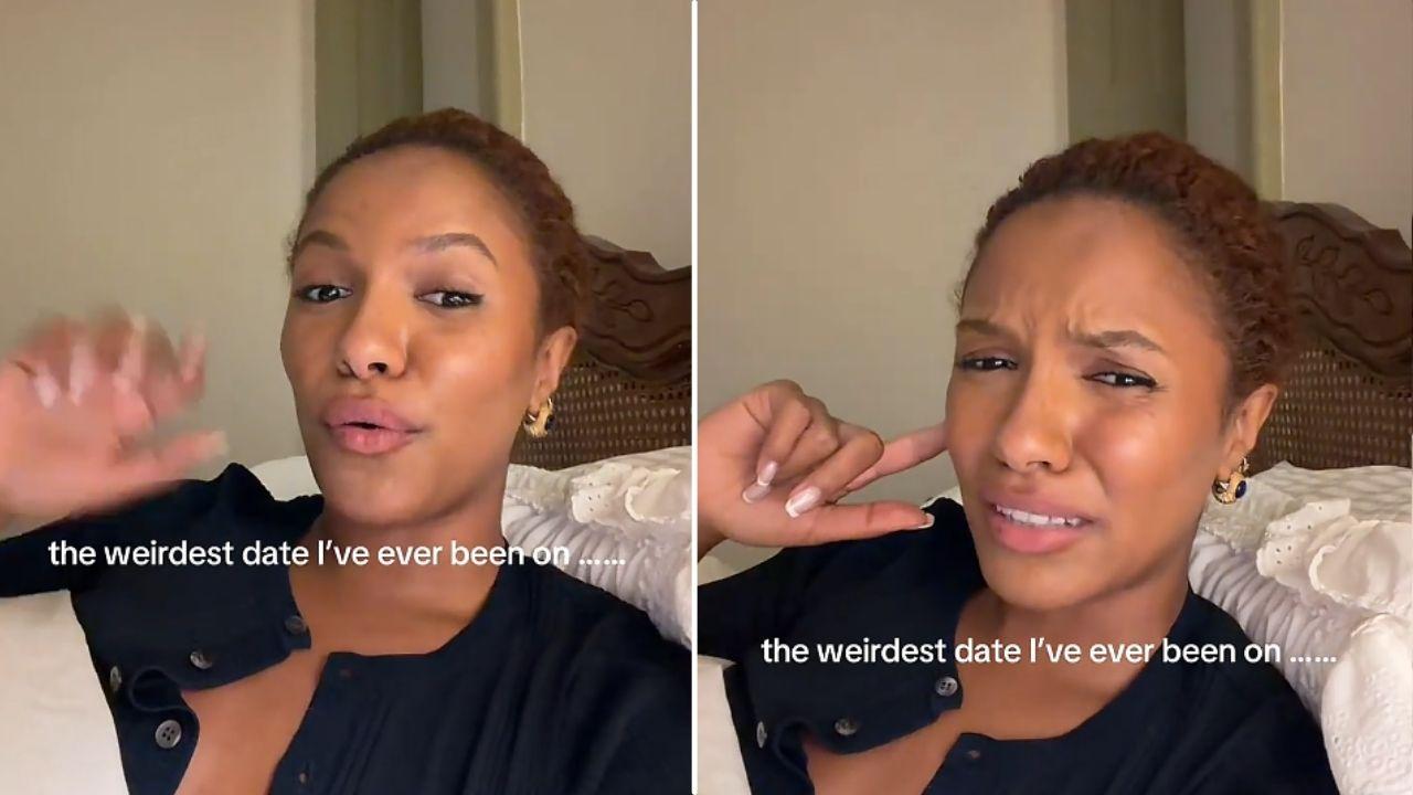 Image of Kamrin White shared details of her mystery-themed date in a TikTok video.
